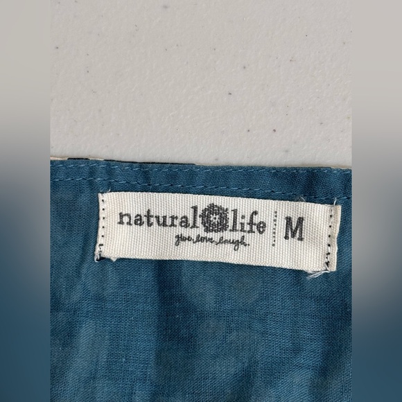 NATURAL LIFE Blue and Black Floral Maxi Dress - Picture 7 of 7